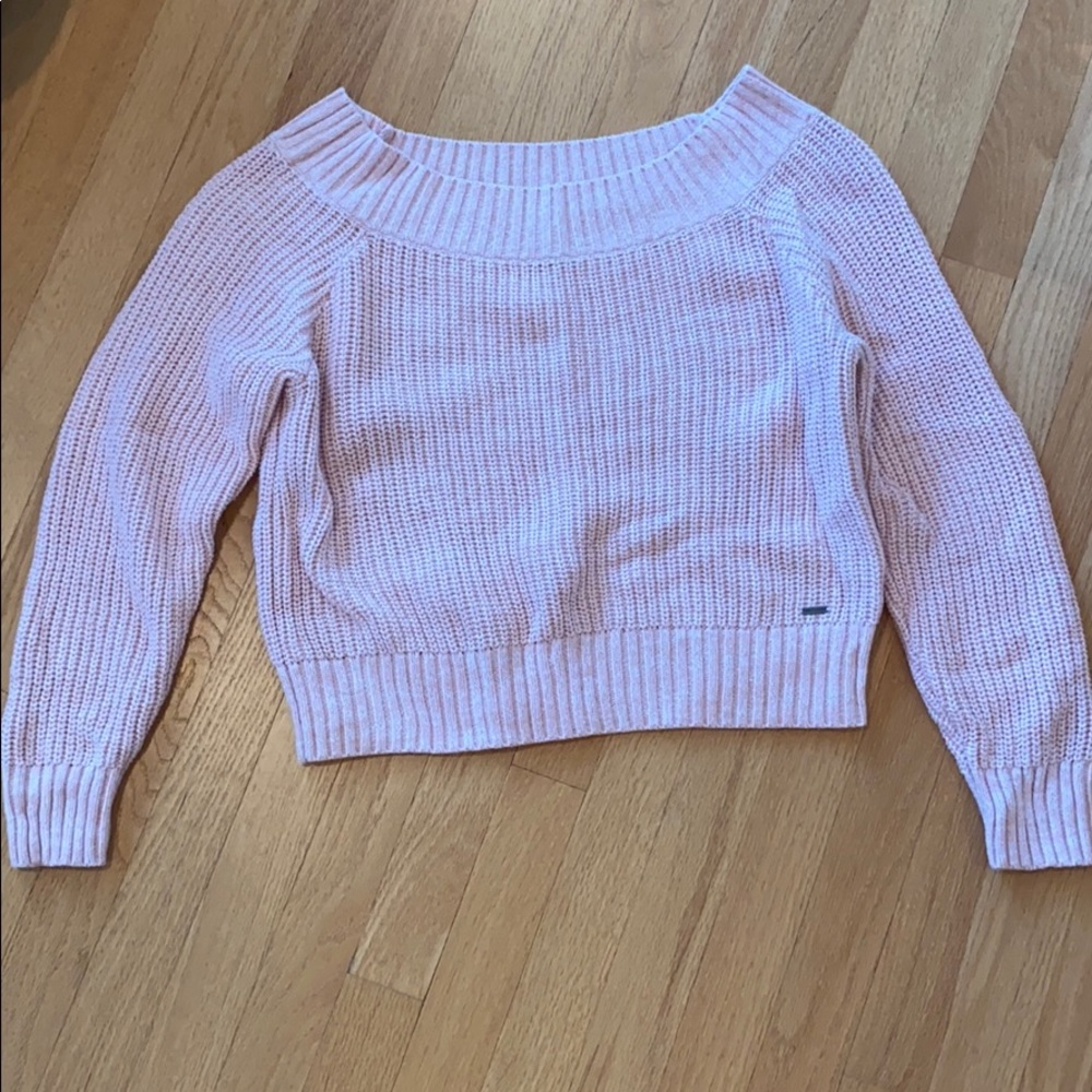 NWOT Hollister Off-the Shoulder Ribbed Sweater